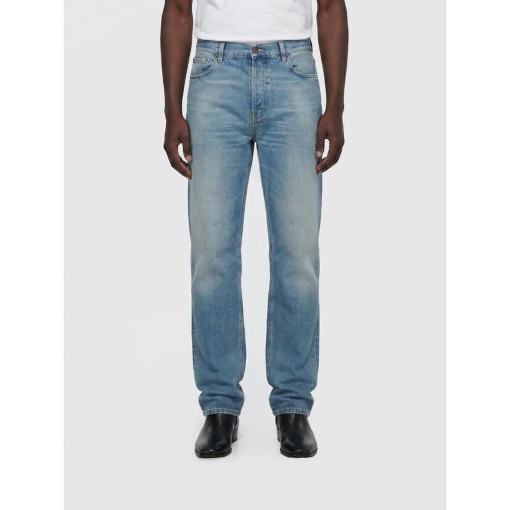 Haikure Men Bleached Denim 5-Pocket Jeans Haikure
